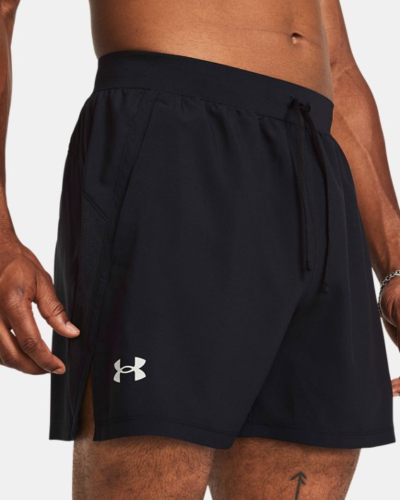 Men's UA Launch Unlined 5" Shorts in Black image number 3